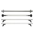 Sistem de 2 bare transversale aluminiu CRUZ 924-090 Alu Cargo AF128 pentru Peugeot e-Partner L2/LWB/Long (III) 5d Van (2021 -> prezent) cu plafon normal