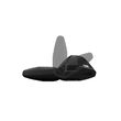 Bare transversale Thule Rapid System Wingbar Evo Black pentru Citroen Berlingo Multispace 2/4 usi Van, model 2012 - 2016, Sistem cu prindere in puncte fixe