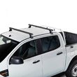 Bare transversale din aluminiu CRUZ Alu Cargo Dark T118, 924-842, pentru Mitsubishi L200 King Cab (VI - standard roof) (2019 ->prezent) , Sistem cu prindere pe plafon normal
