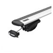 Bare transversale Thule Evo 7108 Raised Rail Wingbar Evo pentru ISUZU D-Max 4 usi Crew Cab, model 2012 - 2020, Sistem cu prindere pe bare longitudinale