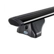 Bare transversale din aluminiu CRUZ Airo FIX Dark 118, 925-713, pentru Ebro S400 5d (integrated railing) (2025 -> prezent), Sistem cu prindere pe bare longitudinale integrate