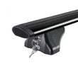 Bare transversale din aluminiu CRUZ Airo FIX Dark 118, 925-713, pentru Chery Tiggo 9 5d (II - integrated railing) (2025-->prezent), Sistem cu prindere pe bare longitudinale integrate