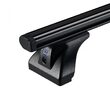 Sistem de 3 bare transversale aluminiu CRUZ 925-095 Alu Cargo Dark AF pentru Fiat Doblo Maxi (III) (2010-->2015) cu puncte fixe