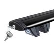 Bare transversale din aluminiu CRUZ Airo Dark R133, 925-796, pentru Lancia Grand Voyager 5d MPV (V - railing) (2008 -> 2015), Sistem cu prindere pe bare longitudinale