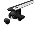 Bare transversale Thule Evo Clamp Wingbar Evo Black pentru HONDA Civic (Mk. XI) 5 usi Hatchback, model 2021 - prezent , Sistem cu prindere pe plafon normal