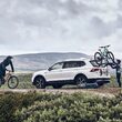 Suport 2 biciclete cu prindere pe haion Thule OutWay Platform 993001 pentru MG EHS HS 5 usi SUV model 2025 - prezent