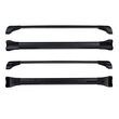 Bare transversale din aluminiu CRUZ Airo Fuse Dark, 925-735, pentru Honda CR-V 5d (integrated railing) (2023 -> prezent), Sistem cu prindere pe bare longitudinale integrate