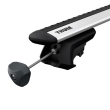 Bare transversale Thule Evo Raised Rail Wingbar Evo Black pentru SAAB 9-5 5 usi Estate, model 1998-2010, Sistem cu prindere pe bare longitudinale