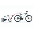 Accesoriu pentru atasarea bicicletei copilului in spatele bicicletei adultului Peruzzo Trail Angel Galben
