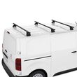Sistem de 3 bare transversale otel CRUZ 923-066 Cargo Xpro SF145 pentru Toyota Hiace low roof (H100) (1989-->2004) cu jgheaburi de ploaie