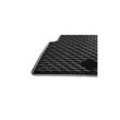 Covorase auto negre din cauciuc pentru VW Golf V 2003-2009/ Golf VI 2008-2013/ Jetta 2005-2011/ Scirocco 2008-2017 (fixare rotunda) Gumarny Zubri