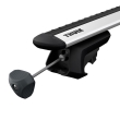 Bare transversale Thule Evo Raised Rail Slidebar pentru SUBARU Forester 5 usi SUV, model 2018 - prezent, Sistem cu prindere pe bare longitudinale