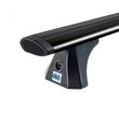 Bare transversale din aluminiu CRUZ Airo Dark T108, 925-771, pentru Toyota Aygo X (III) (2021-->prezent), Sistem cu prindere pe plafon normal