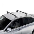 Bare transversale din aluminiu CRUZ Airo Dark X118, 925-783, pentru Mercedes C-Class sedan 4d (W204 - fixpoint with glass roof) (2007-->2014), Sistem cu prindere in puncte fixe