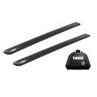 Bare transversale Thule Evo Raised Rail Wingbar Evo Black pentru MERCEDES BENZ Vito 4 usi MPV, model 2015 - prezent, Sistem cu prindere pe bare longitudinale