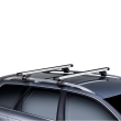 Bare transversale Thule Evo Clamp Slidebar pentru VOLVO C40 Recharge 5 usi SUV, model 2022 - prezent , Sistem cu prindere pe plafon normal