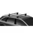 Bare transversale Thule Evo Fixpoint Squarebar pentru PEUGEOT Expert, 4 usi Van, model 2016 - prezent, Sistem cu prindere in puncte fixe