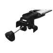 Bare transversale Thule Evo Fixpoint Wingbar Evo pentru VW Shuttle, 4 usi Bus, cu profil T, model 2003-2009, 2010-2015 (T5), 2015-prezent (T6), Sistem cu prindere in puncte fixe