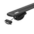 Bare transversale Thule Evo 7108 Raised Rail Wingbar Evo Black pentru AUDI A6 Allroad 5 usi Estate, model 2006 - prezent, Sistem cu prindere pe bare longitudinale