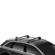 Bare transversale Thule Evo Flush Rail WingBar Edge Black pentru HYUNDAI Santa Fe Sport, 5 usi SUV, model 2013-2018, Sistem cu prindere pe bare longitudinale integrate