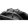 Suport 5 perechi schiuri Thule SnowPack Extender 7325 Gri cu prindere pe bare transversale aluminiu cu profil T