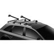Suport 5 perechi schiuri Thule SnowPack Extender 7325 Gri cu prindere pe bare transversale aluminiu cu profil T