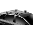Bare transversale Thule Evo Raised Rail Wingbar Evo pentru SAAB 9-5 5 usi Estate, model 1998-2010, Sistem cu prindere pe bare longitudinale