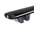 Bare transversale din aluminiu CRUZ Airo Dark R133, 925-796, pentru Lancia Grand Voyager 5d MPV (V - railing) (2008 -> 2015), Sistem cu prindere pe bare longitudinale
