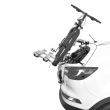 Suport 3 biciclete cu prindere pe haion Peruzzo Padova 650 ALU pentru SAAB 9-3 4 usi Sedan model 2003 - 2012
