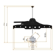 CRUZ Ladder Clamp 941-043 - Suport fixare scara -  set de 2 buc