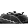 Bare transversale Thule Evo Fixpoint Wingbar Evo Black pentru NISSAN NV200 5 usi MPV, model 2009 - prezent, Sistem cu prindere in puncte fixe