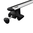 Bare transversale Thule Evo Clamp Squarebar 135 pentru NISSAN Navara (D23), 4 usi DubleCab, model 2015 - prezent, Sistem cu prindere pe plafon normal