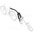 Accesoriu pentru atasarea bicicletei copilului in spatele bicicletei adultului Peruzzo Trail Angel, Negru