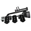 Suport pentru 3 biciclete, Peruzzo Siena 669/3N, cu prindere pe carligul de remorcare, Negru