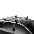 Bare transversale Thule Evo Raised Rail Profesional pentru TOYOTA Tarago 5 usi MPV, model 2000-2002, 2003-2005, Sistem cu prindere pe bare longitudinale