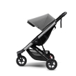 Carucior Thule Spring cu cadru argintiu + Copertina Thule Canopy GREY MELANGE