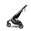 Carucior Thule Spring cu cadru argintiu + Copertina Thule Canopy MINDNIGHT BLACK