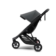 Carucior Thule Spring cu cadru negru + Copertina Thule Canopy SHADOW GREY