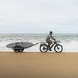 Remorca de bicicleta Thule Reacha Sport Beach pentru echipamente nautice, roti groase