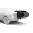 Cutie portbagaj Thule Onto 2 cu fixare pe suportul de bicicleta cu prindere pe carligul de remorcare EasyFold 3