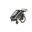 Carucior multisport double Thule Chariot Cross 2, Faded Khaki