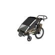 Carucior multisport double Thule Chariot Cross 2, Faded Khaki