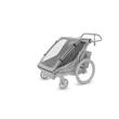 Carucior multisport double Thule Chariot Cross 2, Faded Khaki