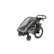 Carucior multisport double Thule Chariot Cross 2, Faded Khaki