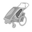Carucior multisport double Thule Chariot Sport 2, Natural Gold