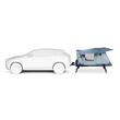 Cort auto cu prindere pe carligul de remorcare, Thule, Outset, pentru 3 persoane, Dark slate