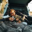 Cort auto cu prindere pe carligul de remorcare, Thule, Outset, pentru 3 persoane, Dark slate