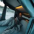 Cort auto cu prindere pe plafon, Thule, Widesky, pentru 2 persoane, Dark Slate