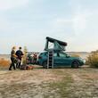 Cort auto cu prindere pe plafon, Thule, Widesky, pentru 2 persoane, Dark Slate