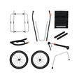 Remorca de bicicleta Thule Reacha Sport pentru echipamente sportive, roti standard